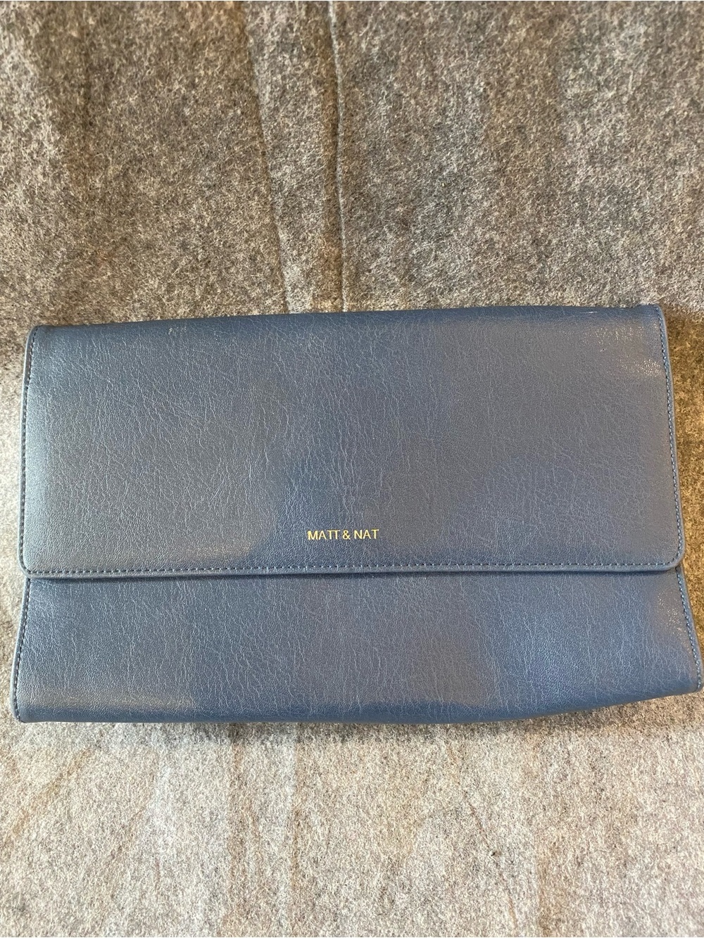 Matt & Nat Blue Vegan Leather Crossbody Purse